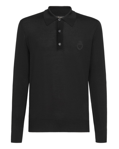 Pullover Polo-Neck LS Crest