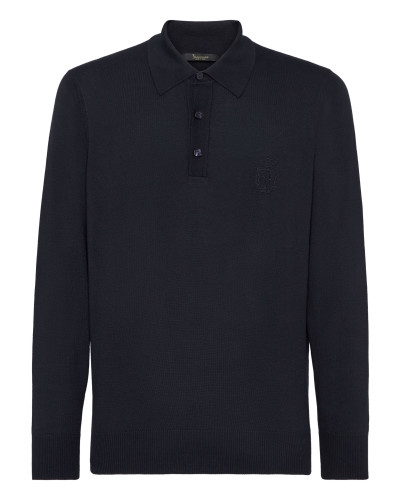 Pullover Polo-Neck LS Crest