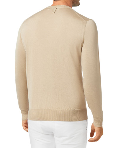 Pullover Round Neck LS Crest