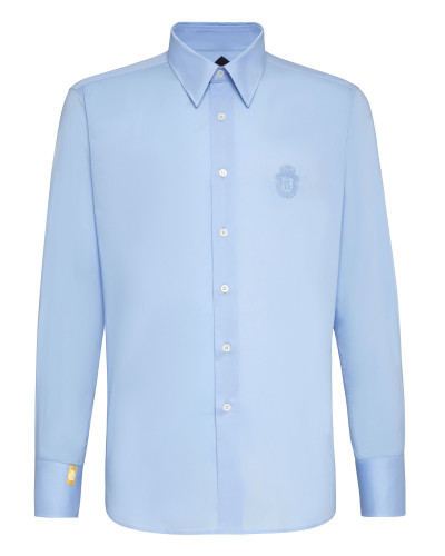 Shirt Silver Cut LS/Milano Crest