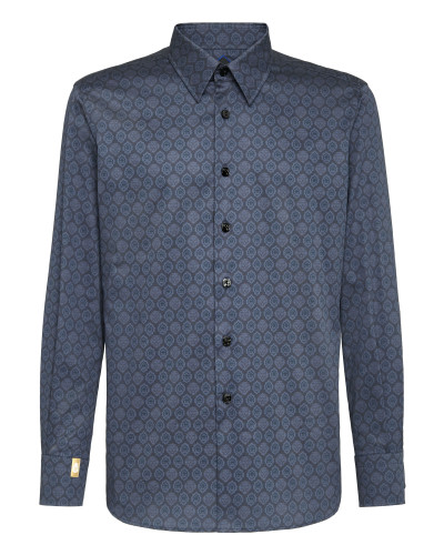 Shirt Silver Cut LS/Flavio Lion