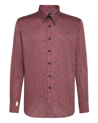 Shirt Silver Cut LS/Flavio Lion