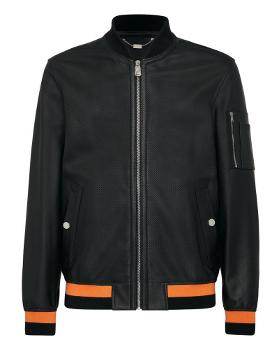 Leather Bomber Istitutional