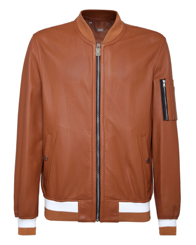 Leather Bomber Istitutional