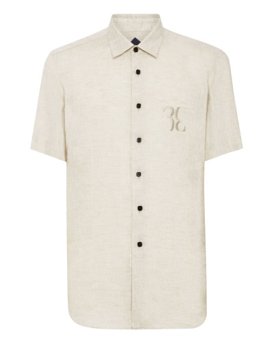 Linen Shirt Silver Cut SS