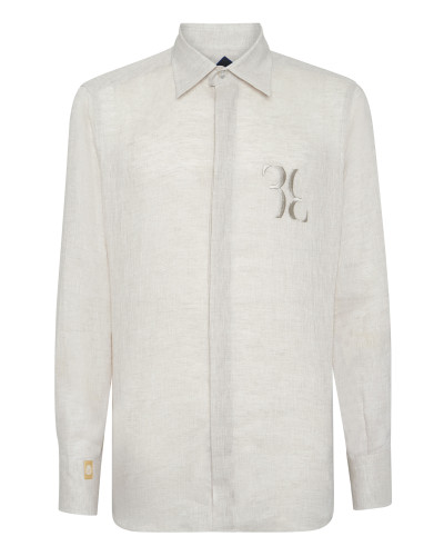 Linen Shirt Silver Cut LS