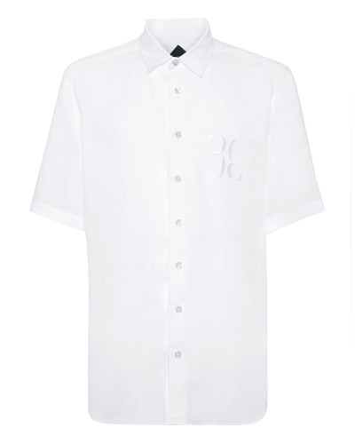 Linen Shirt Silver Cut LS