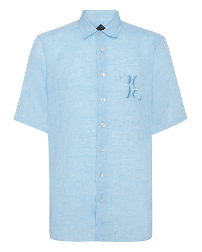 Linen Shirt Silver Cut LS