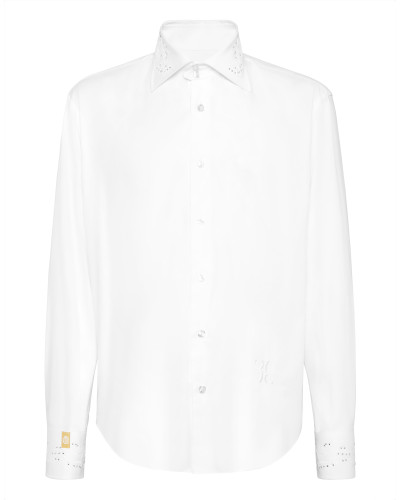 Shirt Gold Cut LS Silk