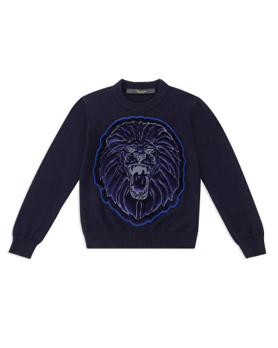 Pullover Round Neck LS Lion