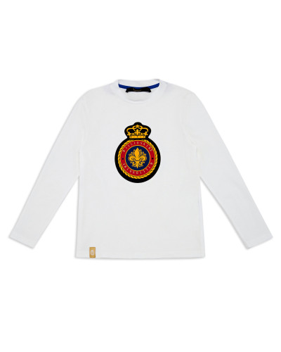 T-shirt Round Neck LS Crest