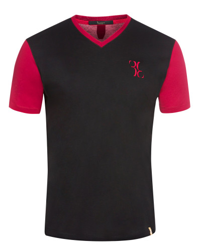 T-shirt V-Neck SS Double B