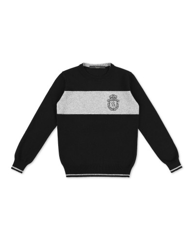 Pullover Round Neck LS Stripes