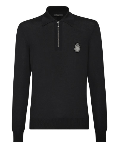 Pullover Polo-Neck LS Crest