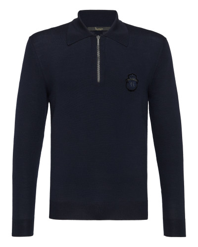 Pullover Polo-Neck LS Crest