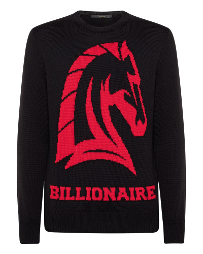 Pullover Round Neck LS Horses