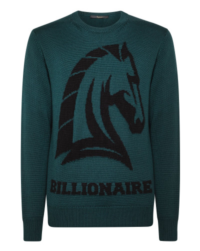 Pullover Round Neck LS Horses