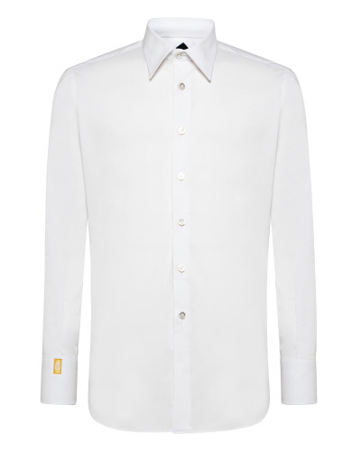 Shirt Silver Cut LS/Milano Crest