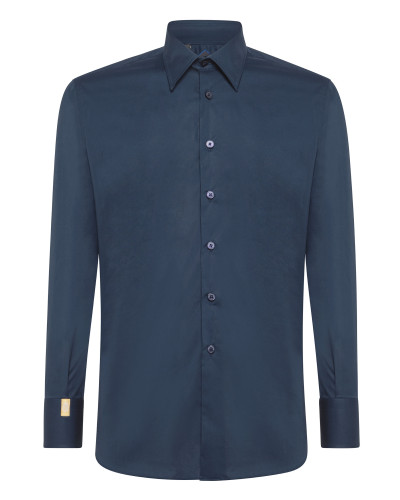 Shirt Silver Cut LS/Milano Crest