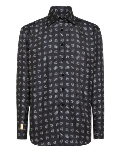 Shirt Gold Cut LS/Milano Horses