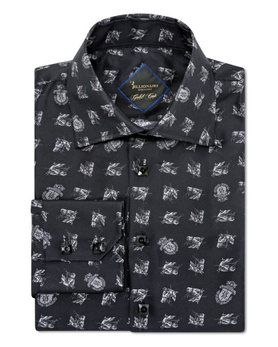 Shirt Gold Cut LS/Milano Horses