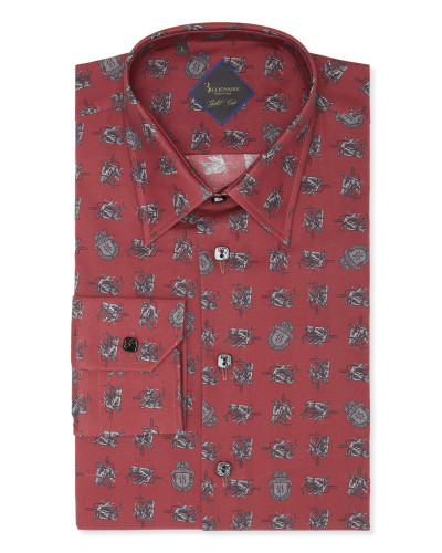 Shirt Gold Cut LS/Milano Horses