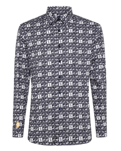 Shirt Silver Cut LS/Milano Horses