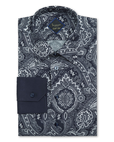 Shirt Gold Cut LS/Milano Paisley