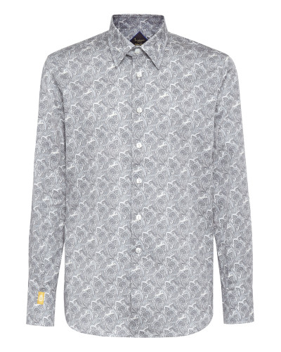 Shirt Silver Cut LS/Milano Paisley