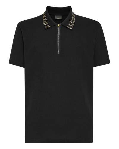 Polo shirt SS Jacquard Double B
