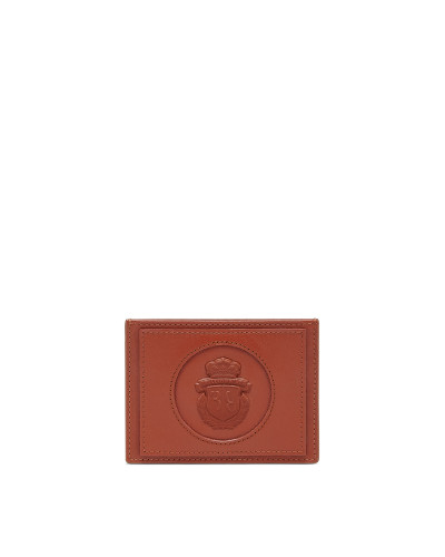 Leather Credit Cards Holder Crest