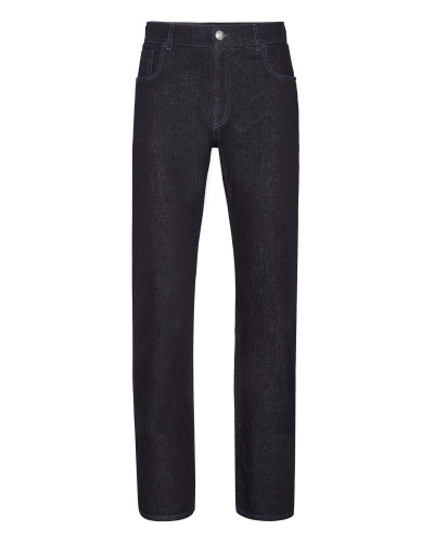 Denim Regular fit elaphe insert Luxury