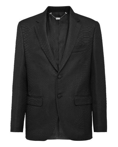 Blazer Tailored Fit Jacquard Animalier print