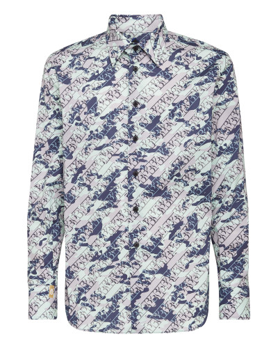 Shirt Gold Cut LS All over BB