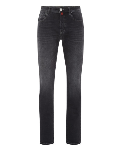 Denim Trousers Super Straight Cut Lion