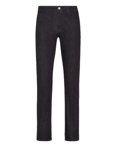 Denim Trousers Super Straight Cut Crest