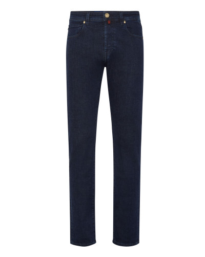 Denim Trousers Super Straight Cut Patches