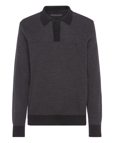 Pullover Round Neck LS Crest