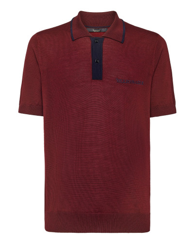 Wool Pullover Polo-Neck SS