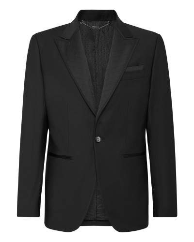 Light Wool and Satin Blazer