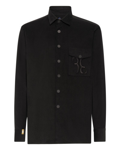 Velvet Shirt Gold Cut LS Regular Fit