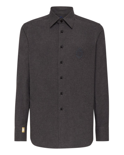 Flannel Shirt Silver Cut LS Slim Fit