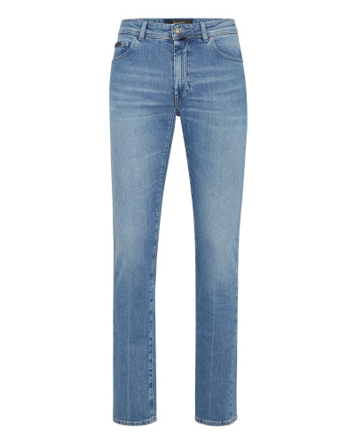 Super Straight Cut Denim Trousers