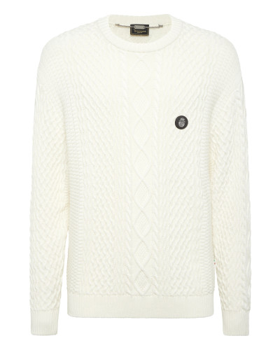 Cotton Cashmere Round Neck Pullover