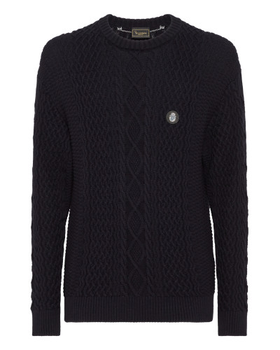 Cotton Cashmere Round Neck Pullover