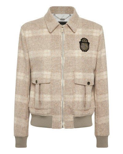Wool Check Jacket Crest