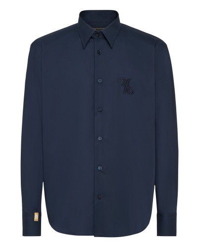 Embroidered Cotton Shirt Loose Fit