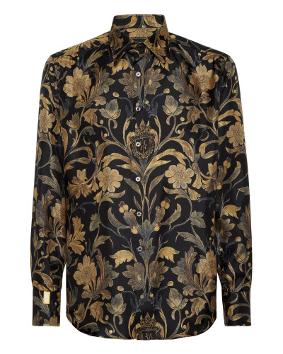 Silk Gold Cut Shirt Baroque