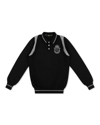 Pullover Polo-Neck LS Crest