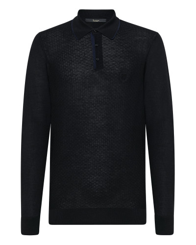 Pullover Polo-Neck LS Crest